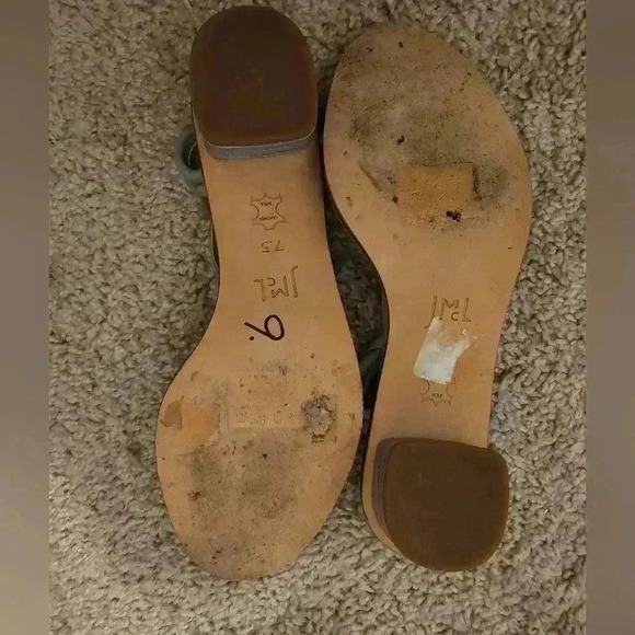 J. McLaughlin Helena Cloud Blue Sandals Size 7.5 - Picture 6 of 6